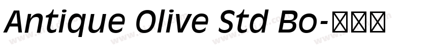 Antique Olive Std Bo字体转换